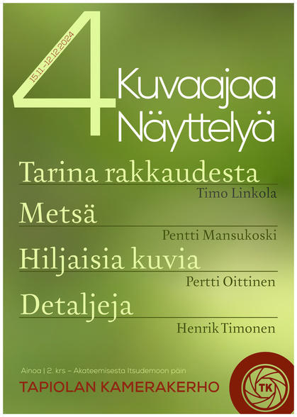 4kuvaajaanäyttelyjuliste